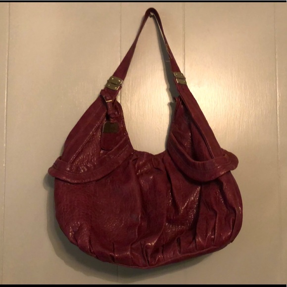 Jessica Simpson Purple Faux Leather Purse - Picture 1 of 6